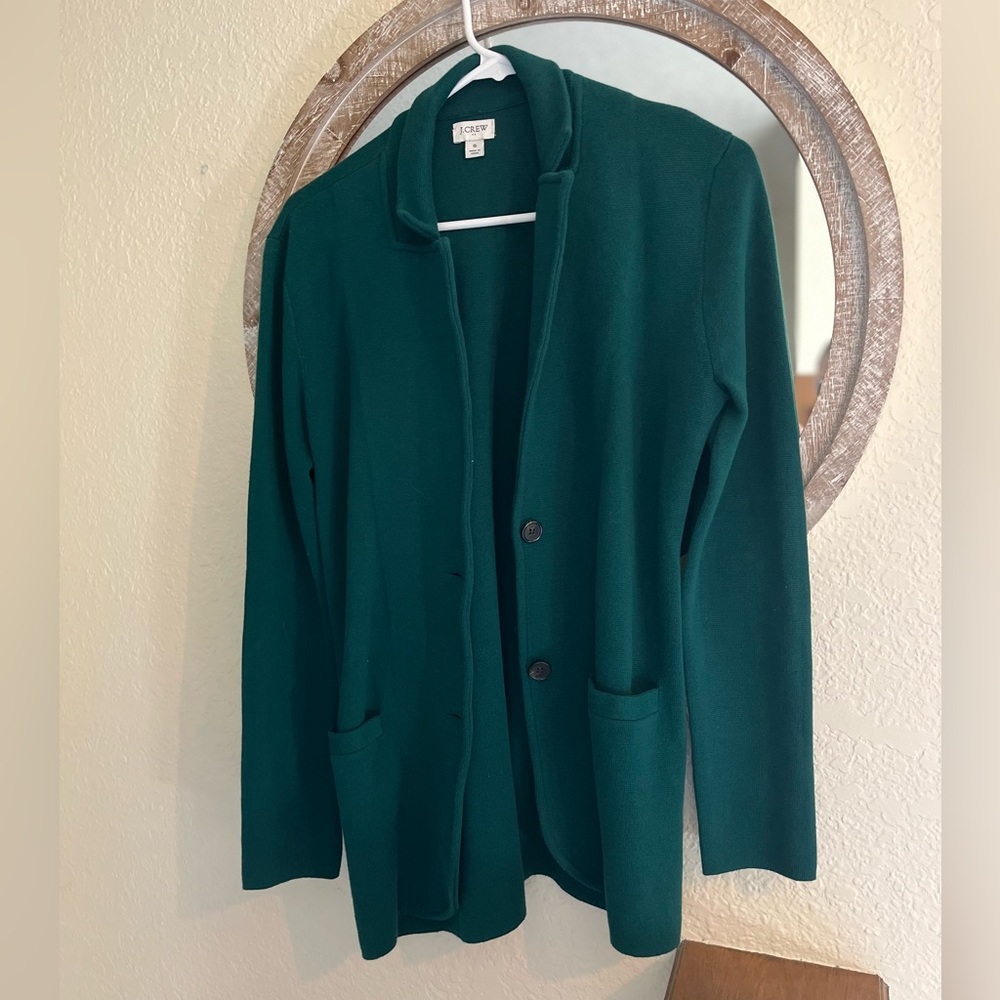 J Crew Cotton Sweater Blazer